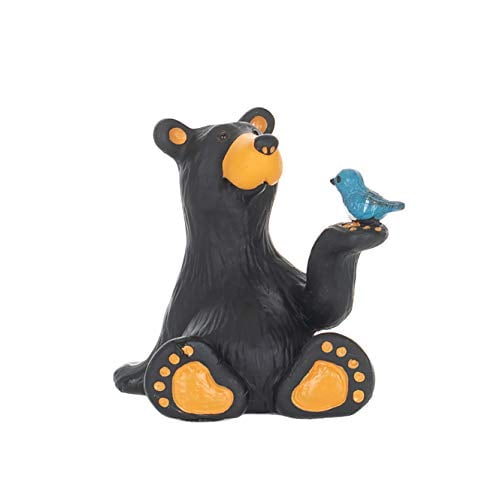 DEMDACO Big Sky Carvers Minnie Bear with Bird Mini Figurine 