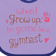 thumbnail image 4 of Inktastic Gymnast Future Girls Baby Bib, 4 of 4