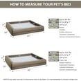 thumbnail image 3 of ECPXL Extra Large Dog Bed, Washable Dog Couch with Removable Waterproof Cover, Orthopedic Large Pet Sofa Bed with Bolster Sides for Sleeping, 3 of 15