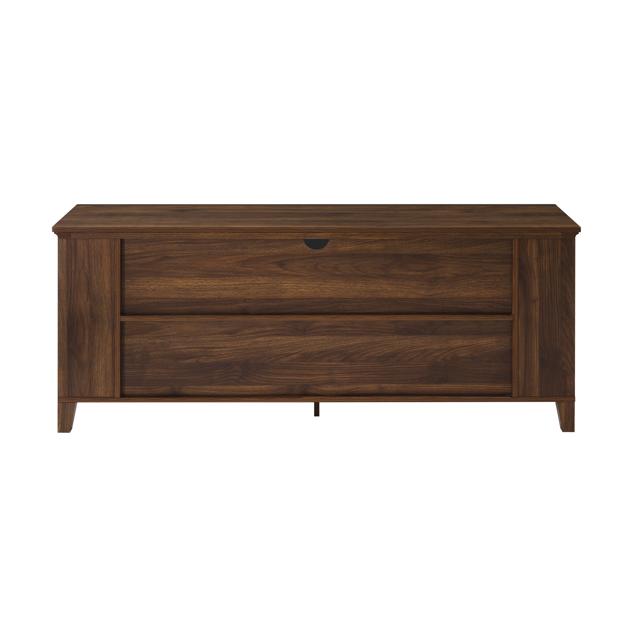 Dark Walnut TV Stand with Adjustable Shelves for TVs up to 65" by Manor Park