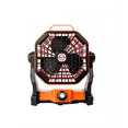 thumbnail image 1 of Ventilador De Camping Portátil Recargable Con Luz Led Naranja, 1 of 5