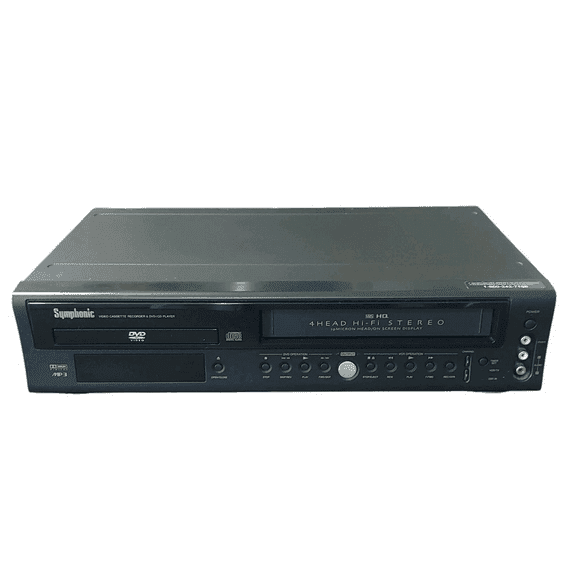 Pre-Owned Symphonic WF802 DVD VCR Combo with Remote AV Cables and Hdmi Adapter