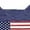 Zys1 Navy, variant on Womens Short Sleeve Crew Neck T Shirts American Flag Summer Graphic Tee Tops