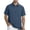 #03 Navy 【Mix & Match: Choose Your Favorites】, variant on Men's Casual Standing Collar Blouses Top Flax Solid Color Short Sleeve Half Button Placket Open Front Breathable Fabric Beach Vacation Hiking Daily Wear Street | Zenithor,Army Green M