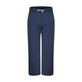 thumbnail image 7 of Mens Sweatpants Baggy Drawstring Elastic Waist Wide Leg Pants Fall Light Weight Sweat Pants with Pockets Navy M, 7 of 7