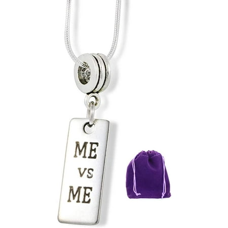 Me vs Me Charm Snake Chain Necklace