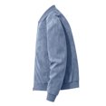 thumbnail image 7 of FRSASU Men's Suede Bomber Jacket Zip‑Up Stand Collar Long Sleeve Casual Lightweight Outerwear with Side Pockets Light Blue, 7 of 7