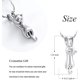 thumbnail image 5 of Joyería de cremación para mascotas, joyas conmemorativas para cenizas, urna de gato, colgantes para cenizas de animales, collar de plata de 1 x 2 cm, 5 of 5