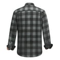 thumbnail image 4 of Youclos Long Sleeve Flannel Plaid Checkered Shirts for Men Casual Button Up Shirt, 4 of 8