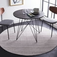 thumbnail image 2 of SAFAVIEH Kilim Cemal Striped Polyester Area Rug, Beige/Ivory, 6' x 6' Round, 2 of 8