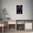 thumbnail image 4 of ZHONGYUTONG African American Wall Art Black Girl Canvas Print Fashion Black Women Pictures Modern Artwork for Living Room Decor Framed (12.00" x 18.00"), 4 of 5