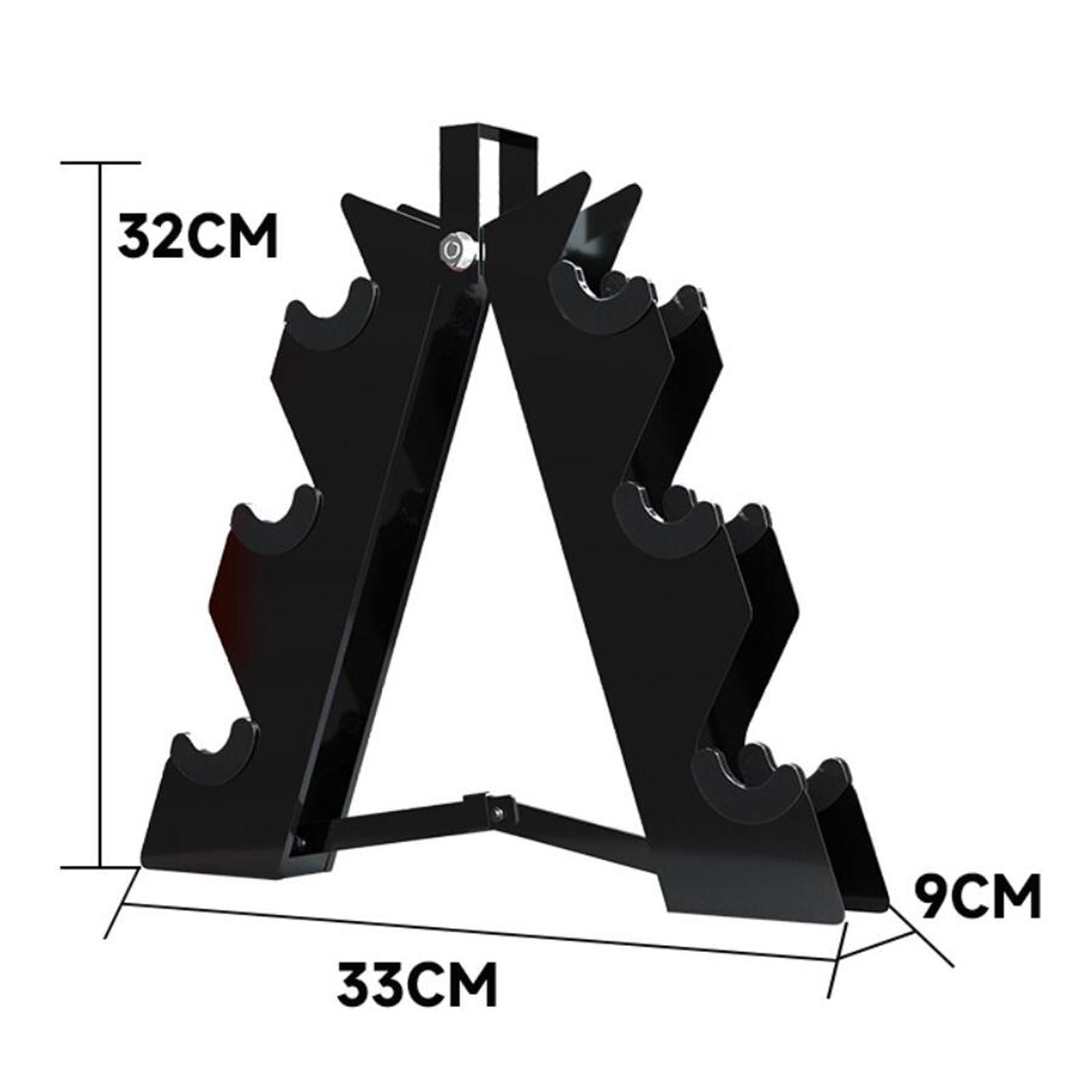 DimyFew Dumbbell Rack Bracket 3 Tiers Holder Portable Dumbbell Rack Organizer Dumbbells