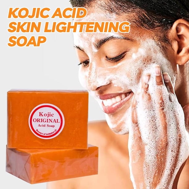 Jabón En Pastillas de Cúrcuma y Limón | Jabón Limpiador E Iluminador | Jabón de Ducha Facial y Corporal | 1 Pastilla de Jabón