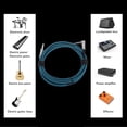thumbnail image 4 of Cable de Guitarra Eléctrica en ángulo Recto Cable de Guitarra de 6,5 mm Conector de Ángulo Recto A Recto Cable de Conexión de Guitarra Trenzado de Nailon 3 Metro, 4 of 7