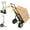 Black body, yellow handles, yellow sides, variant on Studyset Stair Climbing Hand Truck, 330 Lbs Heavy-Duty Stair Climber Dolly with Telescoping Handle, Portable Folding Stair Climber Trolley Cart for Shopping, Moving, Commercial, Industrial
