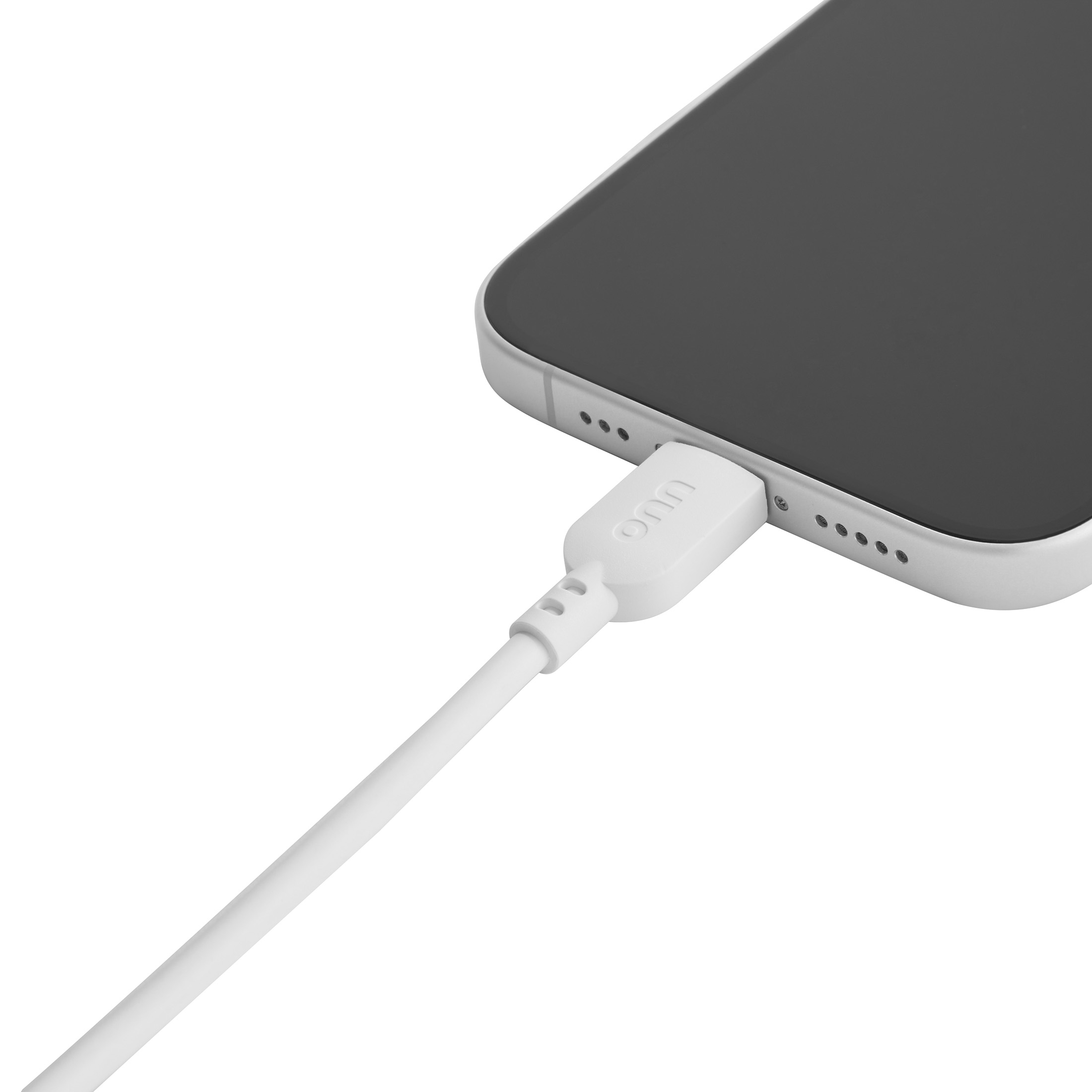 onn 6-Foot Lightning to USB-C Cable, MFI Certified, White photo 5