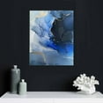 thumbnail image 5 of Nawypu Gold Foil Blue Wall Art Abstract Canvas Wall Art Blue and Gold Canvas Wall Art Modern Gold Foil Posters and Prints Wall Art Blue and Gold Marble Artwork Painting Print On Canvas for Home, 5 of 5