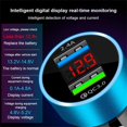 thumbnail image 4 of Dual USB Car Charger Adapter Car Cigarette Lighter LED Voltmeter For All Type Mobile Phone Charger Smart Dual USB Fast Charging Black, 4 of 6