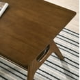 thumbnail image 6 of Roundhill Furniture Arona Mid-Century Modern Wood Shelf End Table, Walnut Finish, 6 of 10