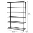 thumbnail image 4 of Hyper Tough Black Wire Shelf 6-Tier 72"H x 47.7"W x 18"D, 3600lbs Total Capacity, 4 of 8
