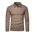 thumbnail image 5 of Vetsdori Mens Long Sleeve Tshirts Button up Sweatshirt Pullover Outdoor Winter Casual Plain Collar Tops for Men, 5 of 9