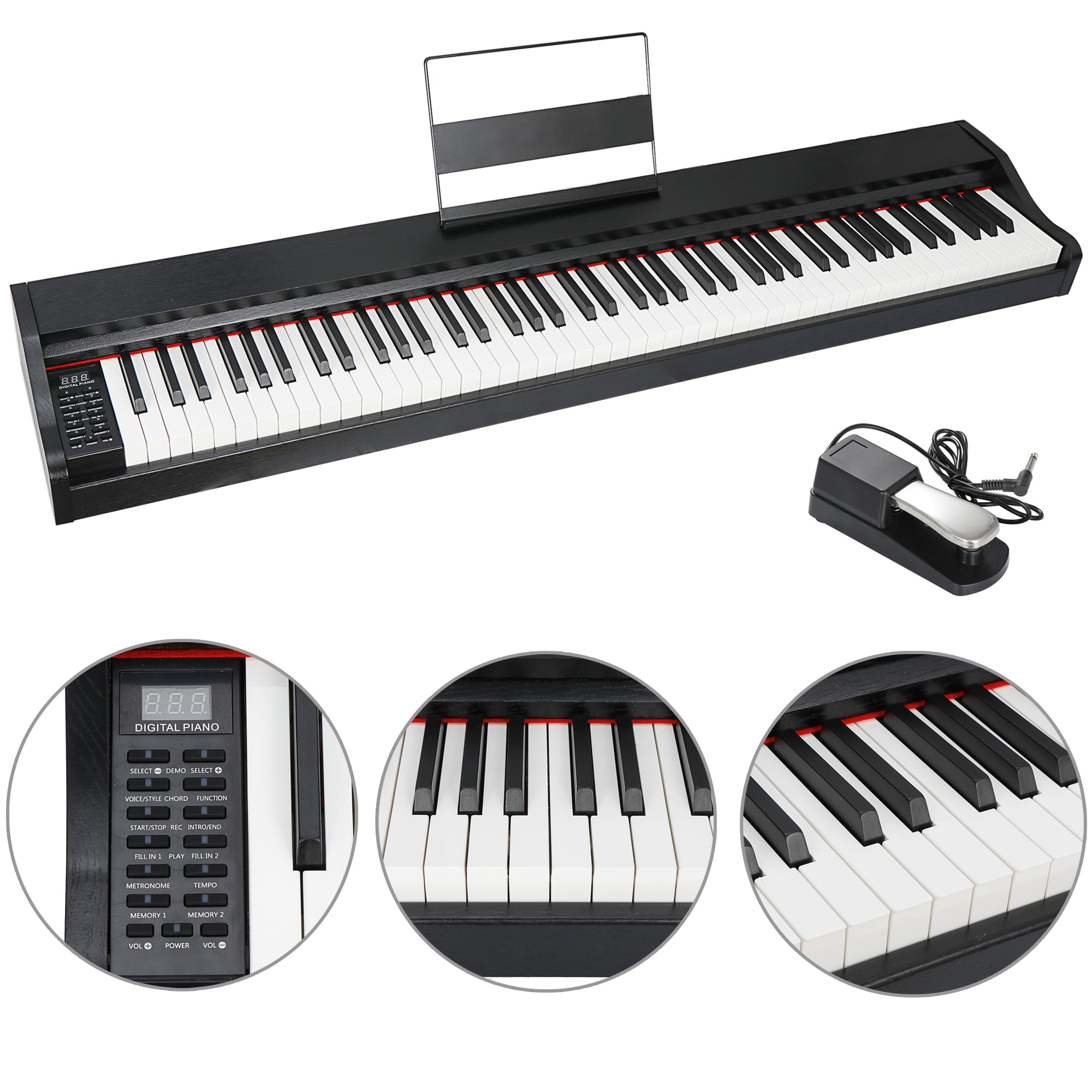 Piano/Organ Keyboard Music Knit SCARF Beautiful Music Gift 66" X 9" NWT 