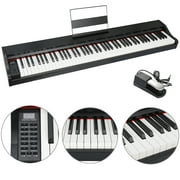 Segawe 88-Keys Full Size Digital Electronic Piano Keyboard with Power Adapter, Music Stand for Beginners