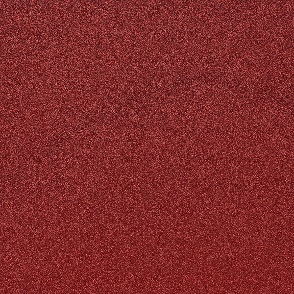 American Crafts Glitter Cardstock 12"X12"-Rouge