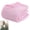 Pink, variant on The Fleece Company Muslin Blanket, 100% Cotton 6-Layer Breathable, Soft & Pre-Washed 51" × 59"