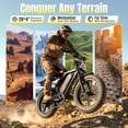 thumbnail image 7 of Electric Bike for Adults, 20"x4.0 Fat Tire E-Mountain Bike, 749W Motor, 48V 15Ah Battery, 27.9 MPH, 60 Miles Range, UL2849, 7 of 7
