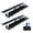 Black*2Sets, variant on Stainless Steel Toe Alignment Plates - 2PCS Wheel Alignment Toe Plates, Wheel Alignment Tool Kit for DIY Front End Toe Adjustment, Alignment Plates for Car, Truck, SUV with Tape Grooves