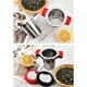 thumbnail image 3 of Inteprter Colador de hojas sueltas de té de acero inoxidable, filtro de malla, escurridor de doble capa, tamiz, infusor, tetera, suministro de cocina Teteras Negro Inteprter HA010896-01, 3 of 6