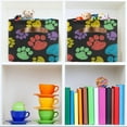 thumbnail image 7 of GZHJMY Colorful Cat Paw Storage Bins Collapsible with Handle, 2PCS Rectangle Waterproof Baskets for Storage Cube Closet Organizer for Toy Nursery Book Office Shelf Bathroom, 7 of 7