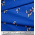 thumbnail image 2 of Soimoi Cotton Poplin Fabric Leaves & Floral Artistic Printed Fabric 1 Yard 42 Inch Wide, 2 of 3