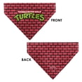 thumbnail image 3 of Teenage Mutant Ninja Turtles Pet Bandana Teenage Mutant Ninja Turtles Brick Title Logo Slip On Collar&nbsp;Bandana Only, 3 of 6