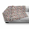 thumbnail image 3 of Mushroom Soft Flannel Fleece Blanket, Various Graphics of Mushrooms Pixel Sketch Flourish Line Art Doodle Cartoon Styles, Cozy Plush for Indoor and Outdoor Use, 50" x 60", Multicolor, by Ambesonne, 3 of 6