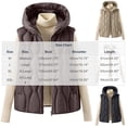thumbnail image 4 of VBVC Women's Hooded Puffer Vest with Pockets , Waterproof Zip Up Sleeveless Jacket For Women, M-2XL, 4 of 10