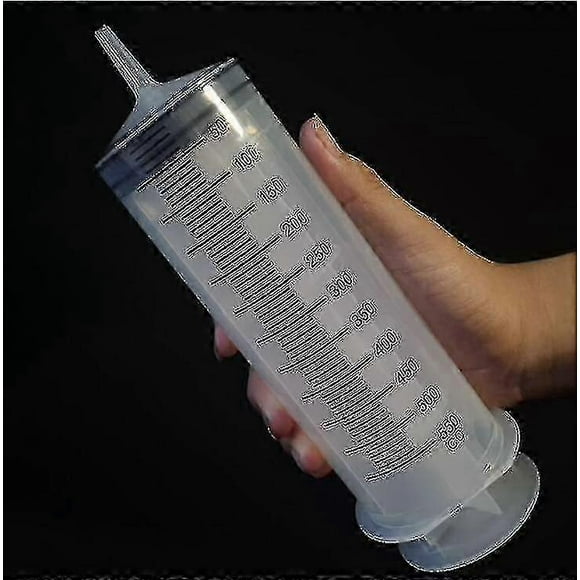 Syringe 500 Ml Large Capacity Syringe Reusable Pump Measuring With 1m Tube Feeding Ink - Plemdea
