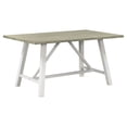 thumbnail image 4 of Yesurprise 6-Piece Table Chair Set Rectangular Trestle Table with Upholstered Chair Bench for Dining Room Kitchen, 4 of 8