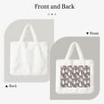 thumbnail image 2 of Yiaed Llamas Print Fluffy Shoulder Bag Plush Bags Women Ladies Tote Bag Fluffy White Furry Purse Handbag for Autumn and Winter, 2 of 7
