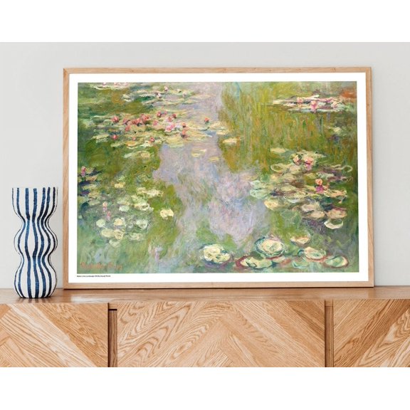 Water Lilies Landscape 1919 By Claude Monet Poster, Poster Print, Wall Decor, Art, Water Lilies, Landscape, Monet Art, Fine Art Wall Art, Modern Wall Decor, 8x12 UNFRAMED