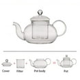 thumbnail image 4 of Glass Teapot 800ml With Infuser +Teapot Warmer with Stainless Steel Plate, 4 of 9