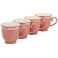 thumbnail image 3 of The Pioneer Woman Ainsley Ceramic Mug Set, Coral, 4-Pack, 3 of 6