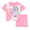 Bluey Rosebloom, variant on Baby Girls Graphic Tee and Bike Shorts Set, 2-Piece, Sizes Newborn-24M