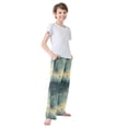 thumbnail image 3 of FORMRS Boys Pajama Pants with Pockets Size 6-8Y Kids Lounge Sleep Bottoms, Night Forest Scene, 3 of 8