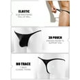 thumbnail image 5 of Arjen Kroos Men Thong Underwear Low Rise G-String Bikini for Men,3Pack, 5 of 5