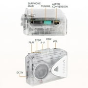 Walkmens Cassette Player Recorders FM AM Radio, Cassette Tape Player Portable Records to MP3 Converter, Built-in Microphone & Speaker, 3.5mm Headphone Jack, Suitable for Outdoor Jogging, Camping