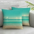 thumbnail image 3 of Creowell Ocean Throw Pillow Cover - Beach in Tropical Sea,Pillow Case Soft Pillows Covers Decorative Cushion Cover for Home Couch Bed Sofa Double Side Printed,Navy，Multi-Size, 3 of 5