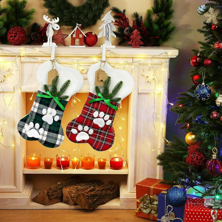 Christmas Stockings Pet Pawss Dog Cats Big Pawss Hanging Stockings