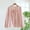 Pink, variant on Women's Long Sleeve Casual Blouse Fall Spring Crew Neck Loose Fit Button Down Shirt Babydoll Flowy Basic Cute ​Peasant​ Tops​ Pink